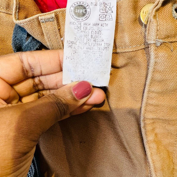 Carhartt mens size 46/30 padded/ insulated overall bios… - Picture 9 of 9